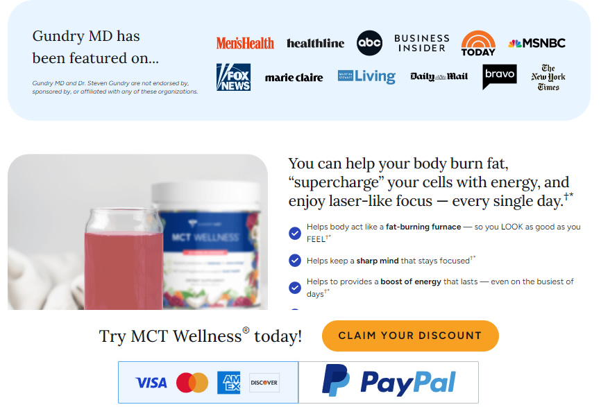 Gundry MD MCT Wellness Review: Reviews Reveal If It’s Legit or a Hoax